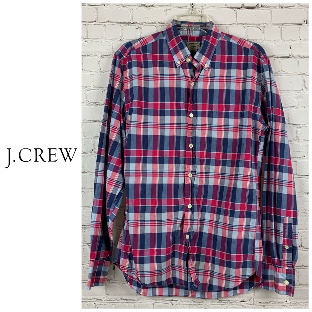 J Crew Summer Plaid Shirt Tailored by J Crew